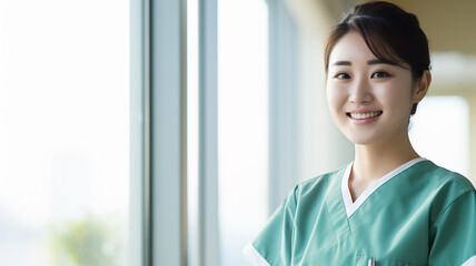 看護師・ナース・医療従事者・福祉関係の仕事をする女性
