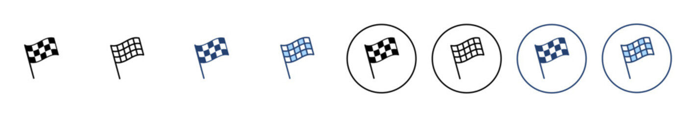 Racing flag icon vector. race flag sign and symbol.Checkered racing flag icon