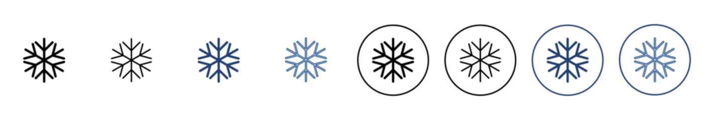 Snow icon vector. snowflake sign and symbol