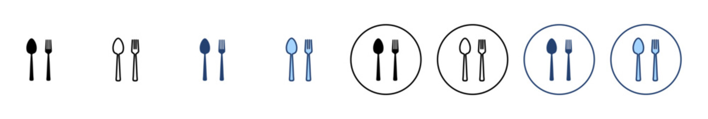 spoon and fork icon vector. spoon, fork and knife icon vector. restaurant sign and symbol