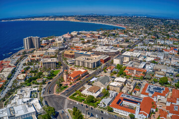 Naklejka premium Aerial View of the La Jolla Neighborhood of San Diego, California