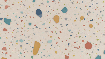 Enchanting Terrazzo Delight with Mosaic Medley, Generative AI