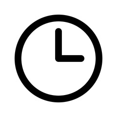 clock line icon - obrazy, fototapety, plakaty