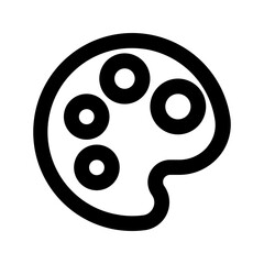 color palette line icon