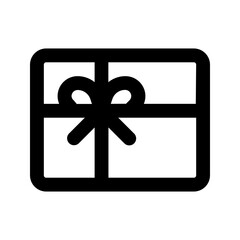 gift card line icon