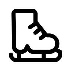 ice skate line icon