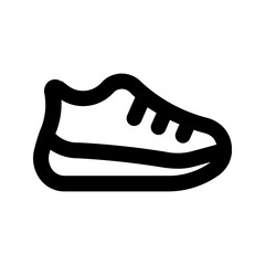 running shoe line icon