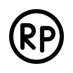 rupiah line icon