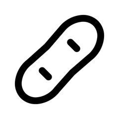 snowboard line icon