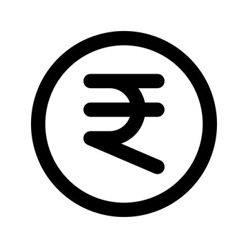 rupee line icon