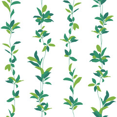 Seamless pattern with beautiful plants perfect for textiles,