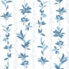Seamless pattern with beautiful plants perfect for textiles,