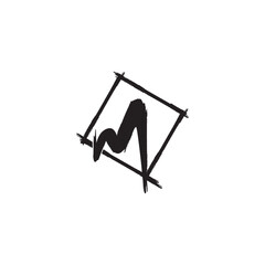 Letter m art logo design timeless emblem brand identity logotype abstract minimalist monogram typography vector editable	