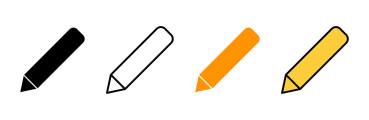 Pencil icon set vector. pen sign and symbol. edit icon vector