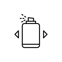 Fototapeta premium Paint spray outline icons, graphic design minimalist vector illustration ,simple transparent graphic element .Isolated on white background