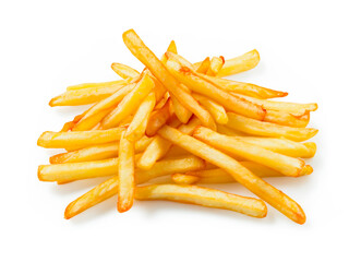 french fries isolated on white background
