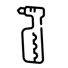 glass hammer Line Icon