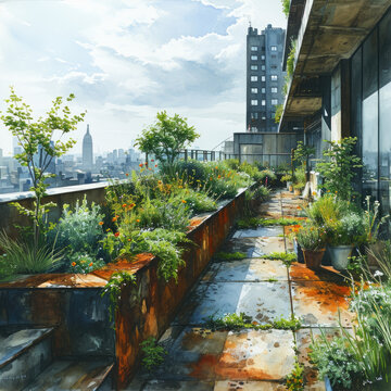 Organic Rooftop Gardens - Urban Green Spaces