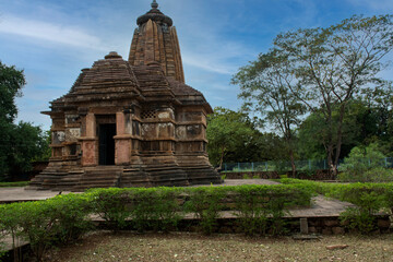 8th December, 2023, Chitrakote, Chattisgarh, India: Beautiful view of temple, Narayanpal Temple, Narayanpal, Chhattisgarh, India. Vishnu Temple constructed 11th century. Contemporary to Khajuraho.