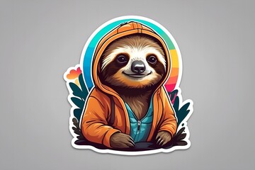 sloth cute sticker