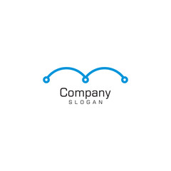 Lings commutation m logo design timeless emblem brand identity logotype abstract minimalist monogram typography vector logo