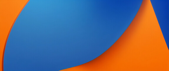 Fondo geométrico azul mínimo. Composición de formas dinámicas con líneas naranjas. Fondo abstracto gráfico futurista hipster moderno. Diseño de textura de fondo abstracto vectorial, cartel brillante,  - obrazy, fototapety, plakaty