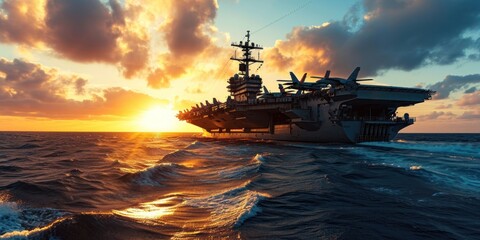 Typical Military Aircraft Carrier