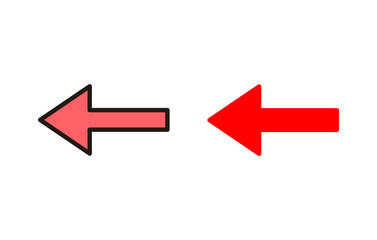 Arrow icon set illustration. Arrow sign and symbol for web design.