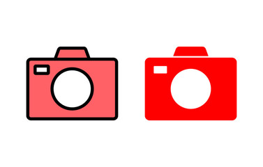 Camera icon set illustration. photo camera sign and symbol. photography icon.