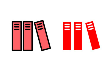 Library icon set illustration. education sign and symbol