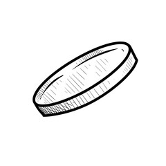 coin handdrawn illustration