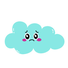 Kawaii Nature Vector Cloud
