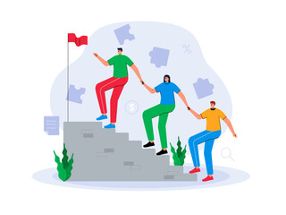 Teamwork illustrations.