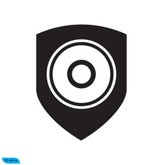 Arrow target icon design vector graphic of template, sign and symbol