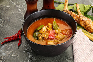 Thai traditional Tom Yum with chicken