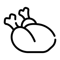 poultry Line Icon