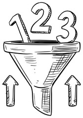 mathematics handdrawn illustration