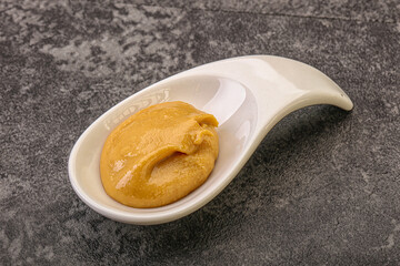 Peanut butter in the bowl