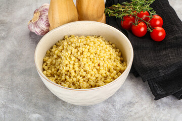 Organic wheat pasta - boiled ptitim