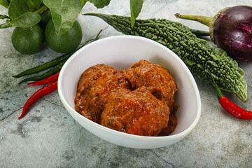 Kashmiri aloo dum - potato stuffed cheese