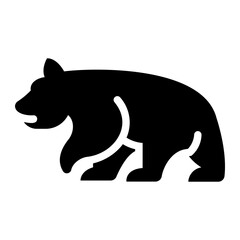 Obraz premium bear Solid icon