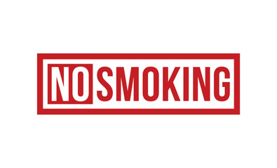 no smoking Red Rubber Stamp vector design.