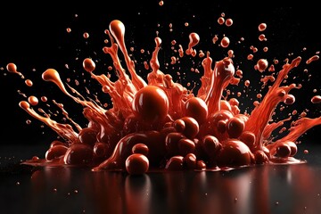 red paint collide
