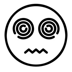 dizzy outline icon