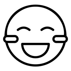 excited outline icon