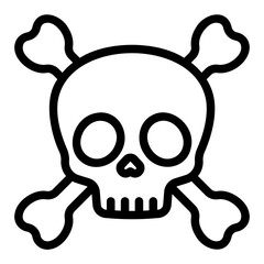 skull outline icon