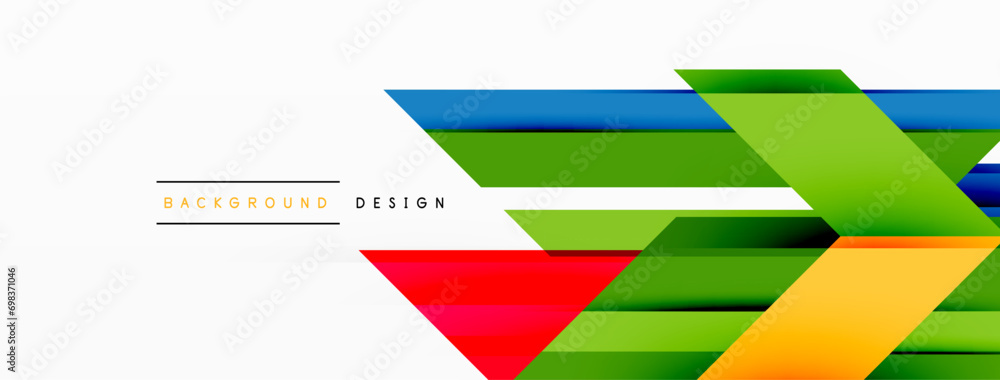 Poster visually striking background design featuring dynamic geometric lines and arrows. this captivating c
