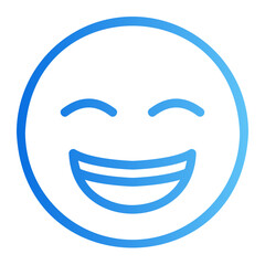 happy gradient icon