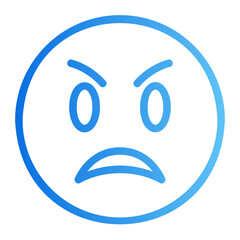angry gradient icon