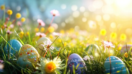 Easter Day Greeting Card Design